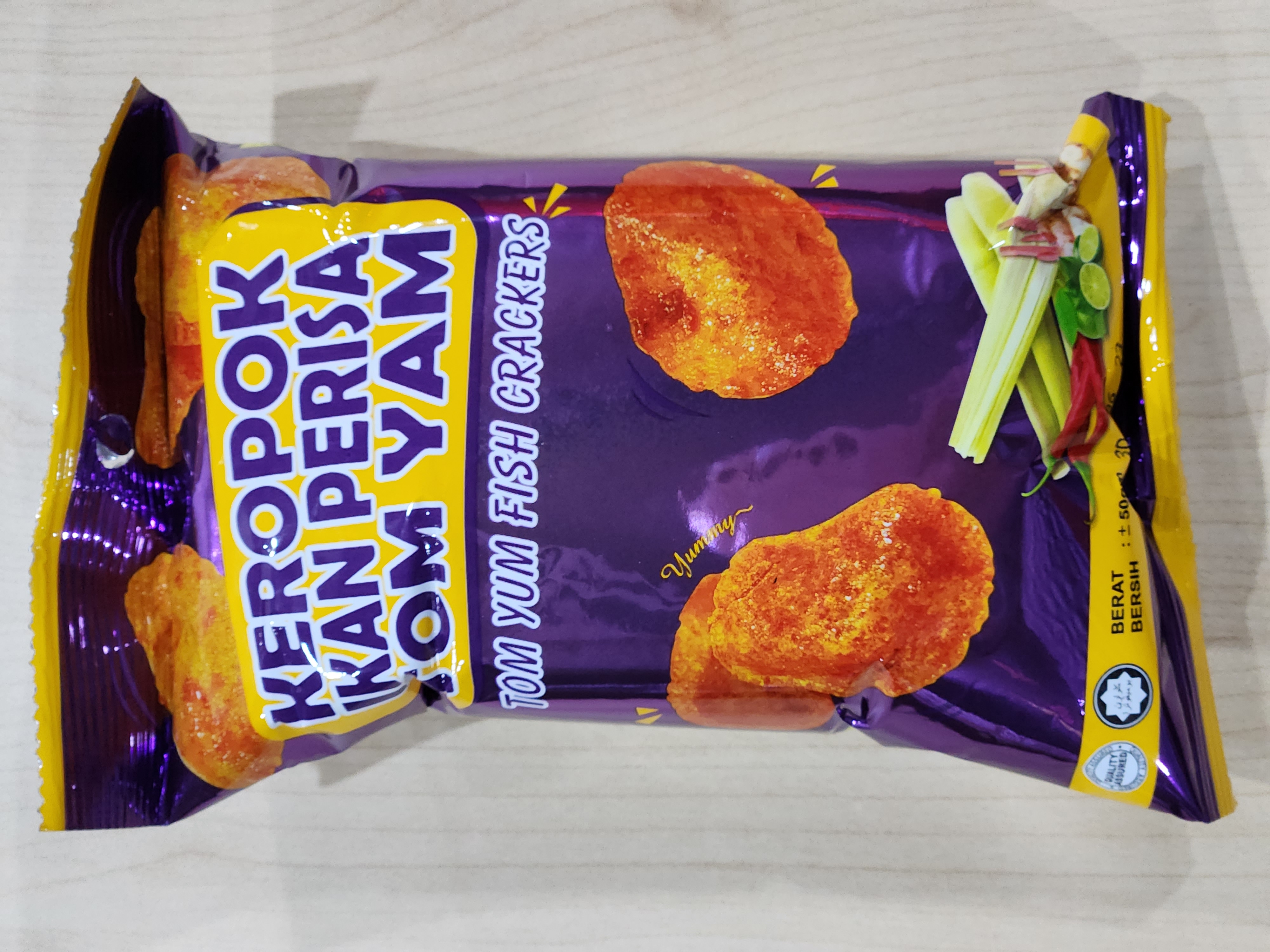 Keropok Ikan Perisa Tom Yam